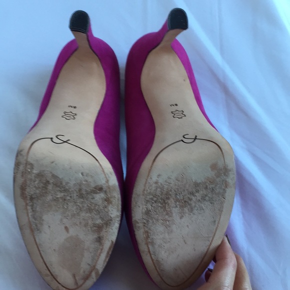 Joan and David hot pink Platform pumps - Picture 5 of 6